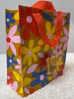 Blue Q "Groovy Flower" Handy Shopper Tote Bag